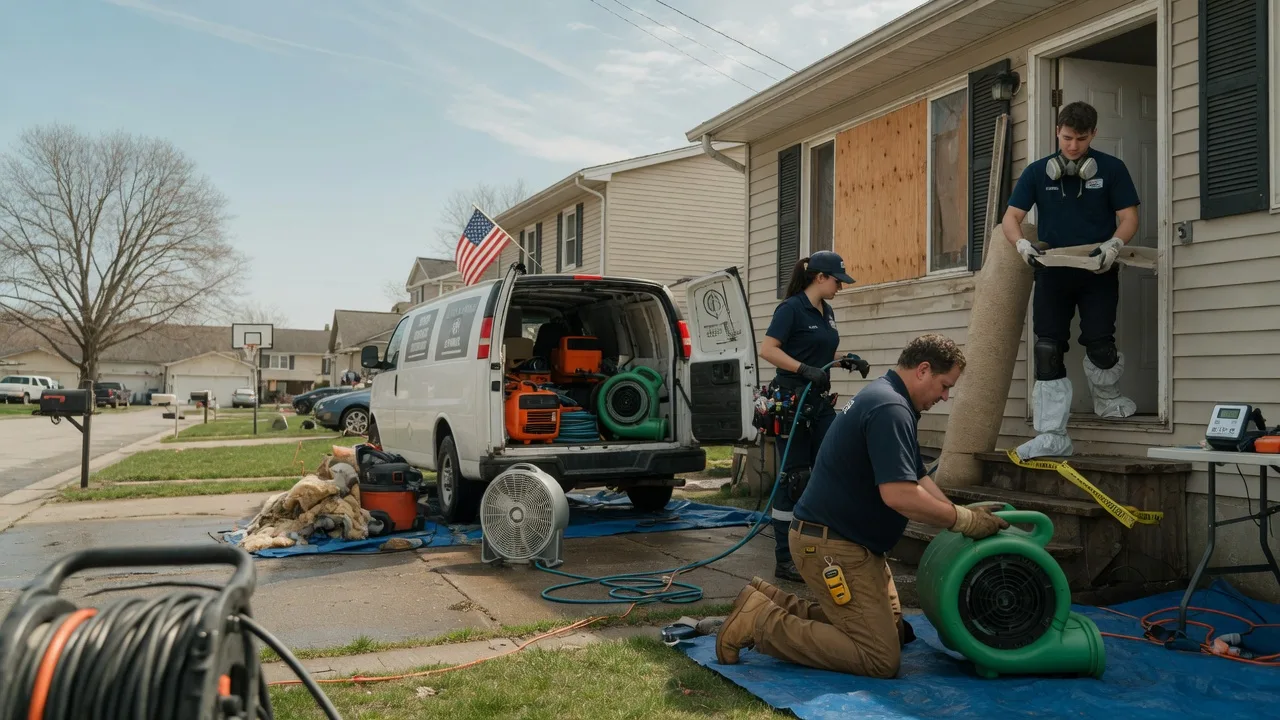 Water Damage Restoration in Mapleton, ND near me